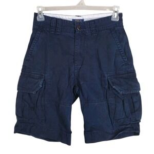 Vtg Y2K Polo Ralph Lauren PRL Cargo Shorts Jort Mens 29x10.5 Navy Blue